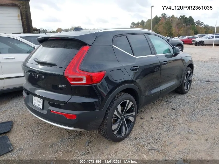 2024 Volvo Xc40 B5 Ultimate Bright Theme VIN: YV4L12UF9R2361035 Lot: 40731698