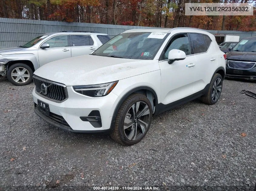 2024 Volvo Xc40 B5 Plus Bright Theme VIN: YV4L12UE2R2356332 Lot: 40734339