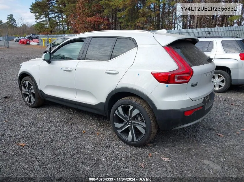 2024 Volvo Xc40 B5 Plus Bright Theme VIN: YV4L12UE2R2356332 Lot: 40734339