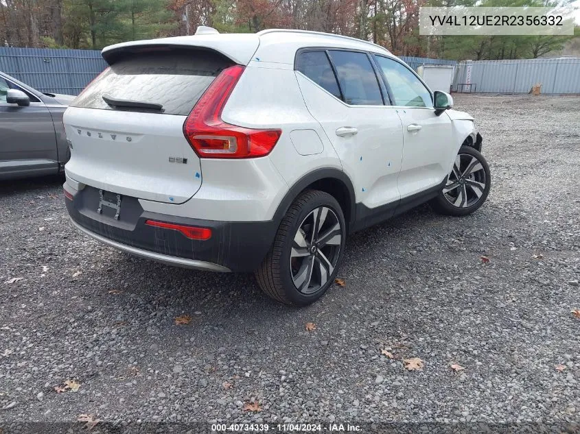 2024 Volvo Xc40 B5 Plus Bright Theme VIN: YV4L12UE2R2356332 Lot: 40734339