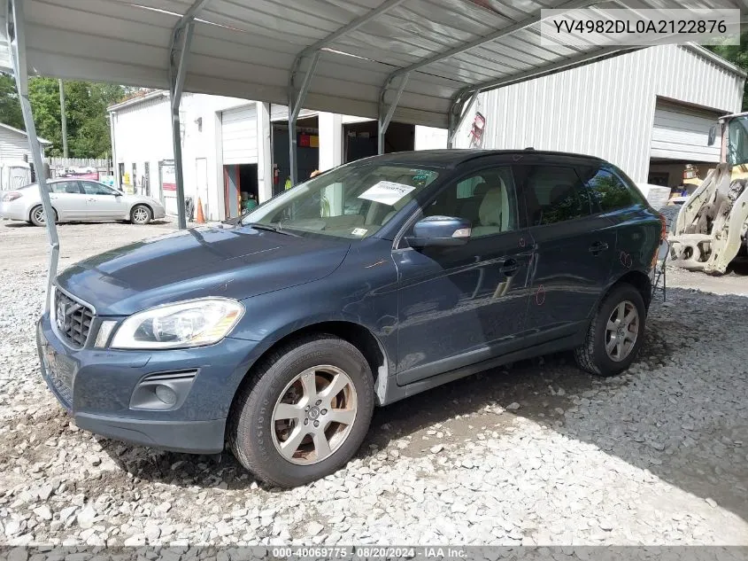 2010 Volvo Xc60 3.2 VIN: YV4982DL0A2122876 Lot: 40069775