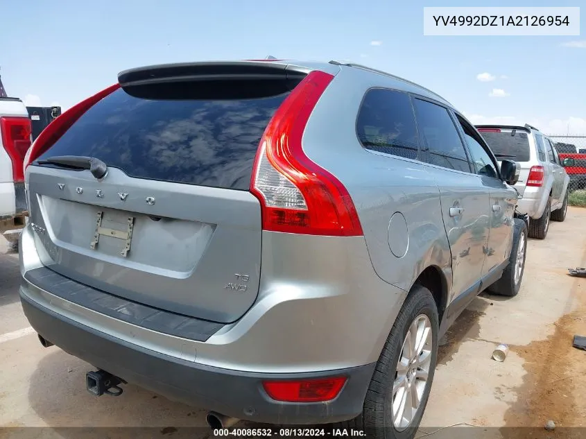 YV4992DZ1A2126954 2010 Volvo Xc60 T6/T6 R-Design