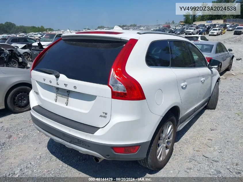 2010 Volvo Xc60 T6 VIN: YV4992DZ3A2024538 Lot: 40144429