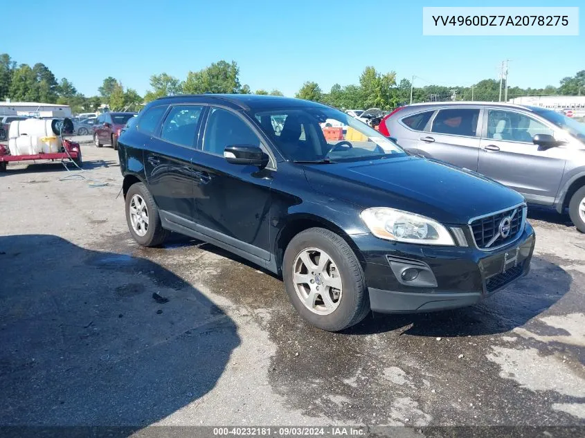 2010 Volvo Xc60 3.2 VIN: YV4960DZ7A2078275 Lot: 40232181