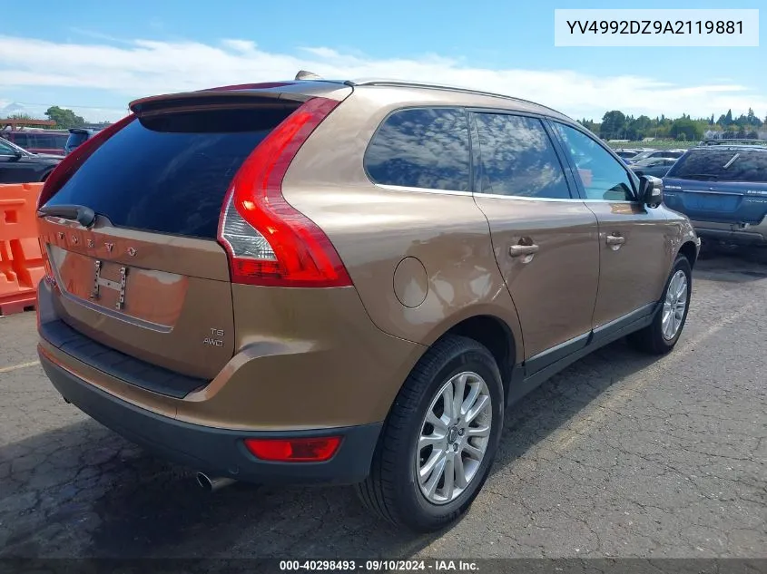 2010 Volvo Xc60 T6/T6 R-Design VIN: YV4992DZ9A2119881 Lot: 40298493