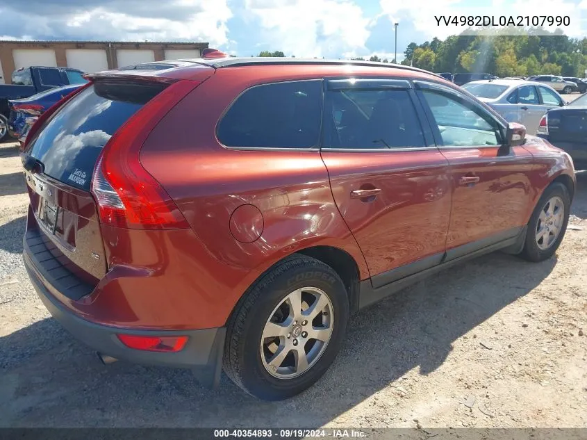 2010 Volvo Xc60 3.2 VIN: YV4982DL0A2107990 Lot: 40354893