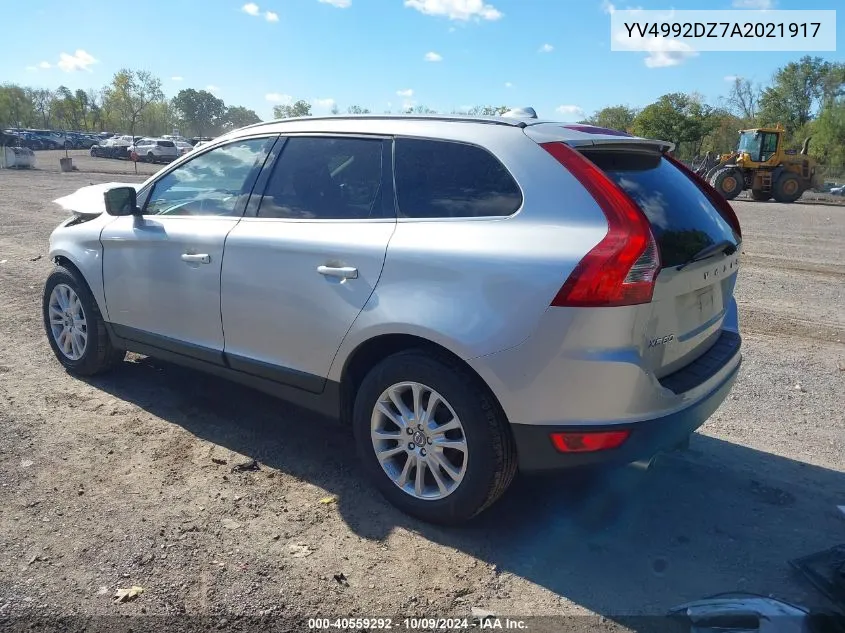 2010 Volvo Xc60 T6/T6 R-Design VIN: YV4992DZ7A2021917 Lot: 40559292