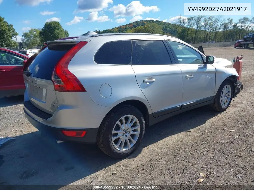 2010 Volvo Xc60 T6/T6 R-Design VIN: YV4992DZ7A2021917 Lot: 40559292