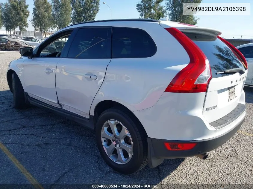 2010 Volvo Xc60 3.2 VIN: YV4982DL9A2106398 Lot: 40683534