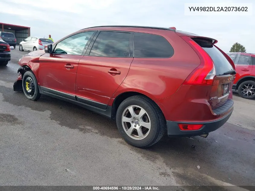 2010 Volvo Xc60 3.2 VIN: YV4982DL2A2073602 Lot: 40694596