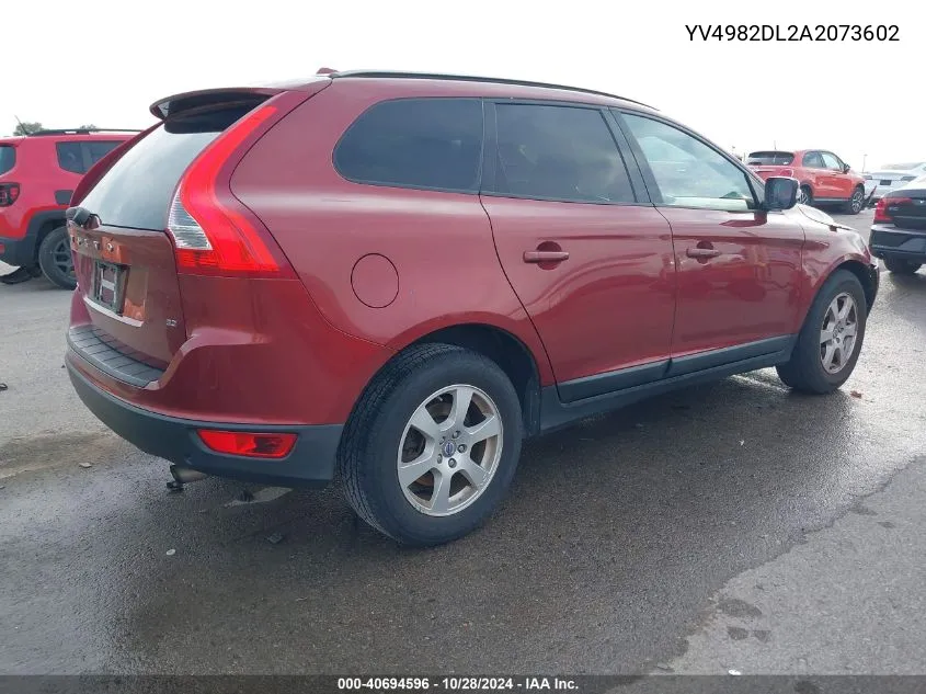 2010 Volvo Xc60 3.2 VIN: YV4982DL2A2073602 Lot: 40694596