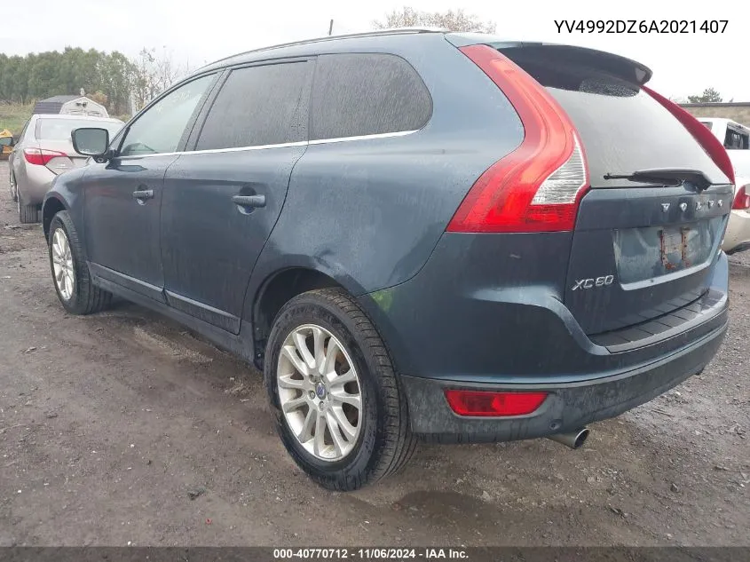 2010 Volvo Xc60 T6/T6 R-Design VIN: YV4992DZ6A2021407 Lot: 40770712