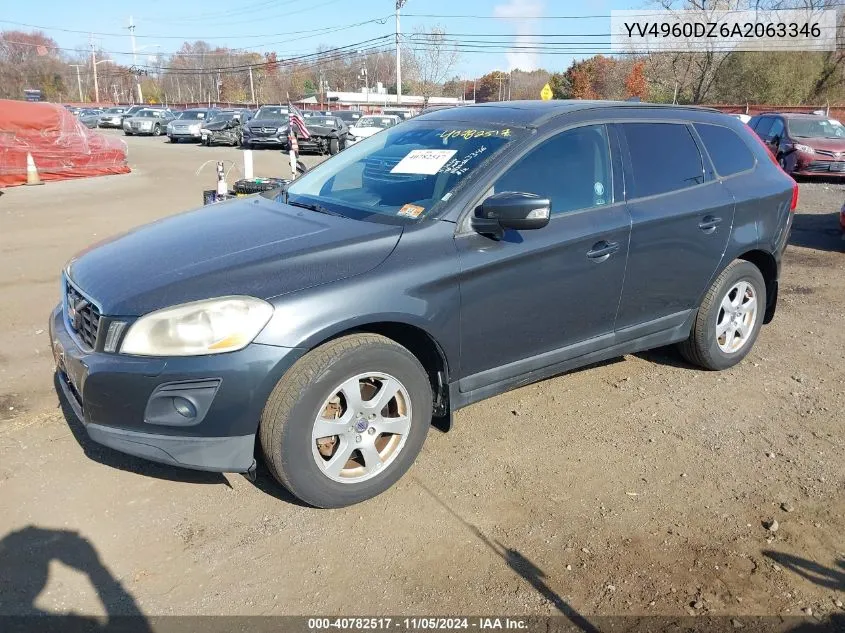 2010 Volvo Xc60 3.2 VIN: YV4960DZ6A2063346 Lot: 40782517