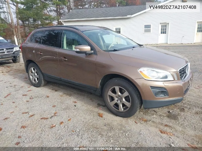 2010 Volvo Xc60 3.2 VIN: YV4982DZ7A2107408 Lot: 40807101