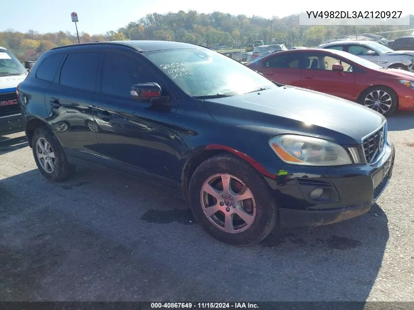 2010 Volvo Xc60 3.2 VIN: YV4982DL3A2120927 Lot: 40867649