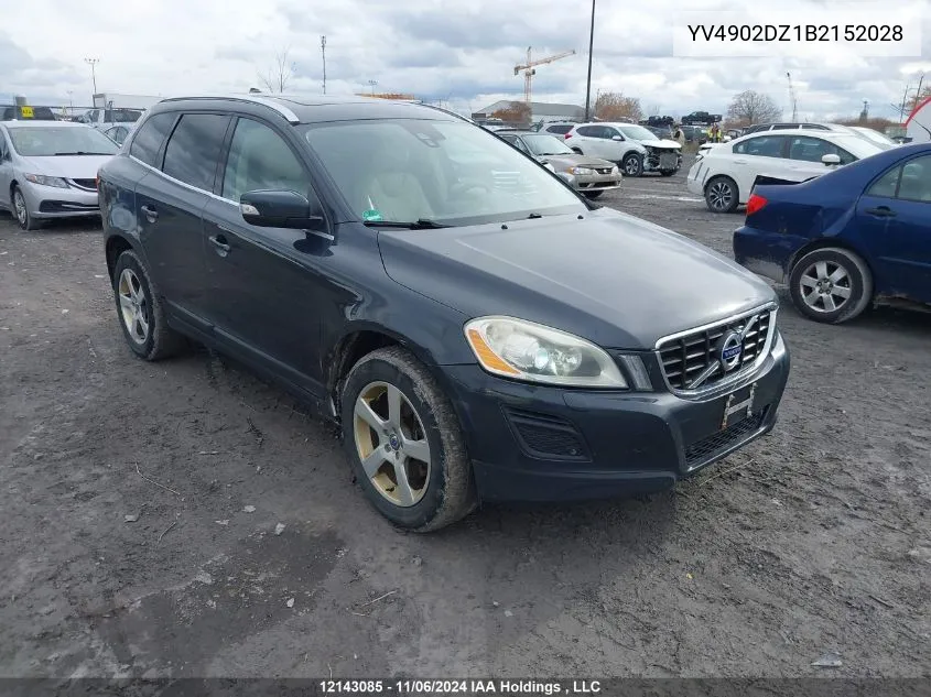 2011 Volvo Xc60 VIN: YV4902DZ1B2152028 Lot: 12143085