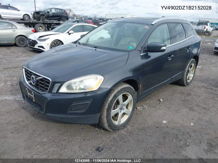 2011 Volvo Xc60 VIN: YV4902DZ1B2152028 Lot: 12143085