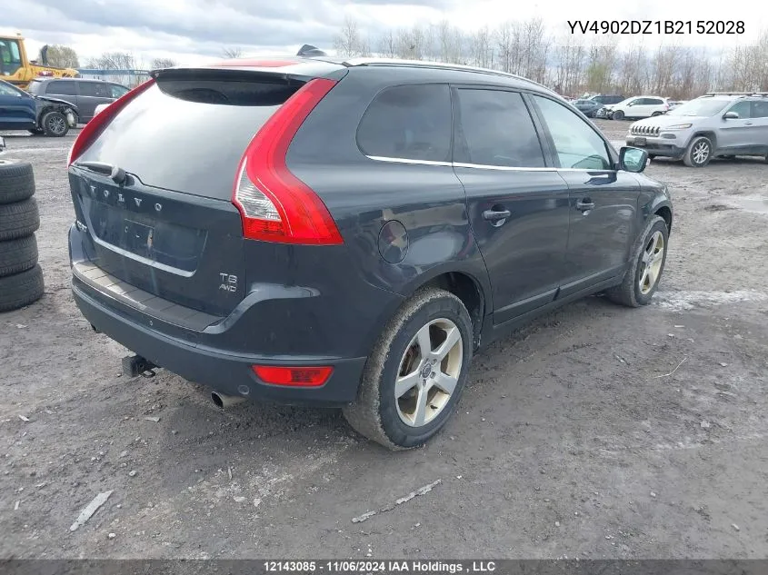 2011 Volvo Xc60 VIN: YV4902DZ1B2152028 Lot: 12143085