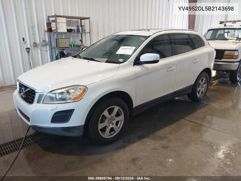 2011 Volvo Xc60 3.2/3.2 R-Design VIN: YV4952DL5B2143698 Lot: 39909794