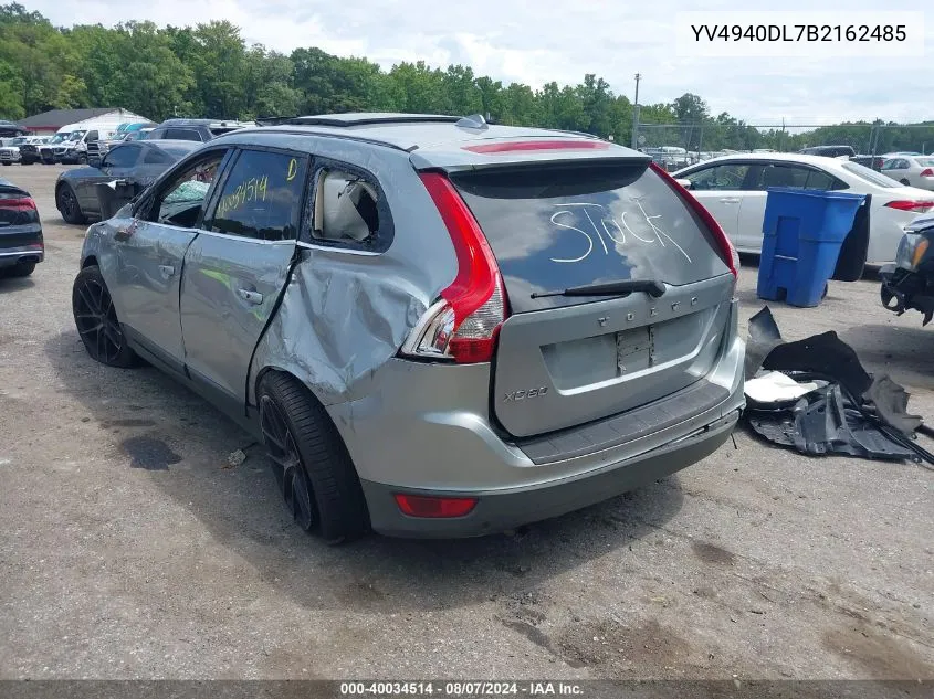 2011 Volvo Xc60 VIN: YV4940DL7B2162485 Lot: 40034514