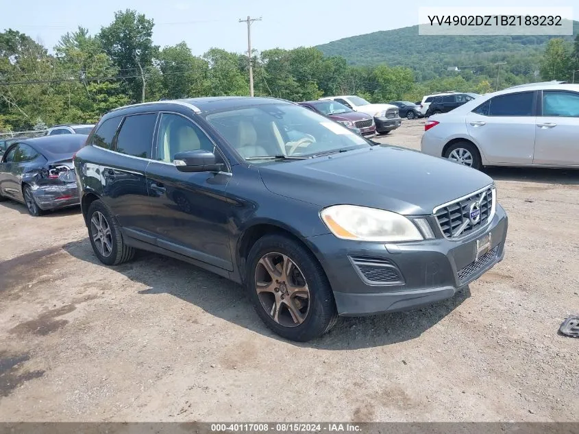 2011 Volvo Xc60 T6/T6 R-Design VIN: YV4902DZ1B2183232 Lot: 40117008