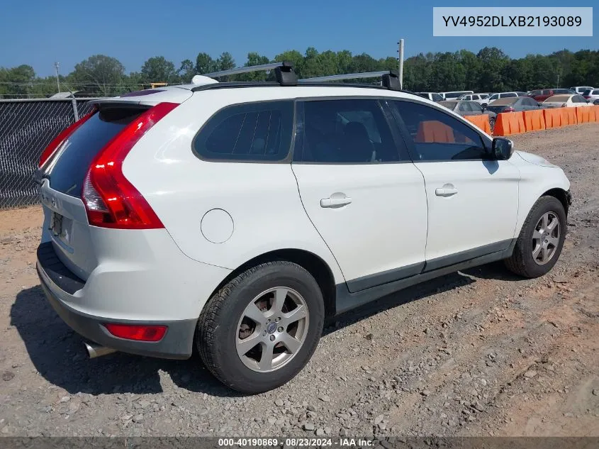 2011 Volvo Xc60 3.2/3.2 R-Design VIN: YV4952DLXB2193089 Lot: 40190869