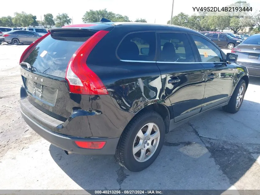 2011 Volvo Xc60 3.2/3.2 R-Design VIN: YV4952DL4B2193444 Lot: 40213256