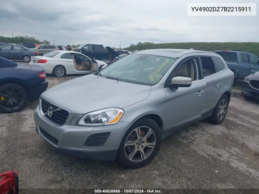 2011 Volvo Xc60 T6/T6 R-Design VIN: YV4902DZ7B2215911 Lot: 40526668