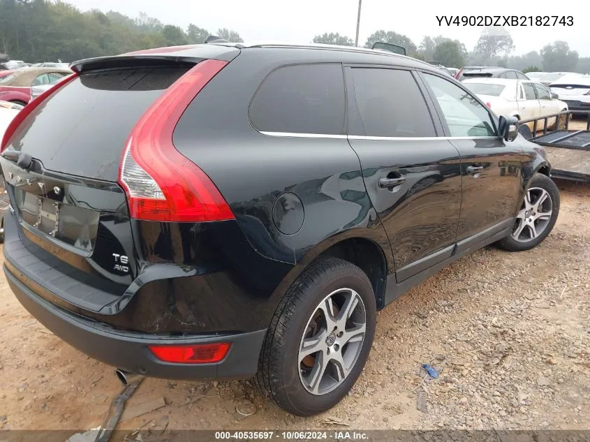 2011 Volvo Xc60 T6 VIN: YV4902DZXB2182743 Lot: 40535697