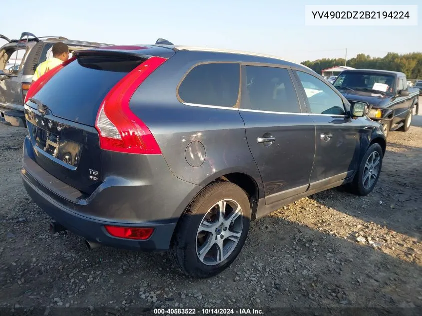 2011 Volvo Xc60 T6/T6 R-Design VIN: YV4902DZ2B2194224 Lot: 40583522