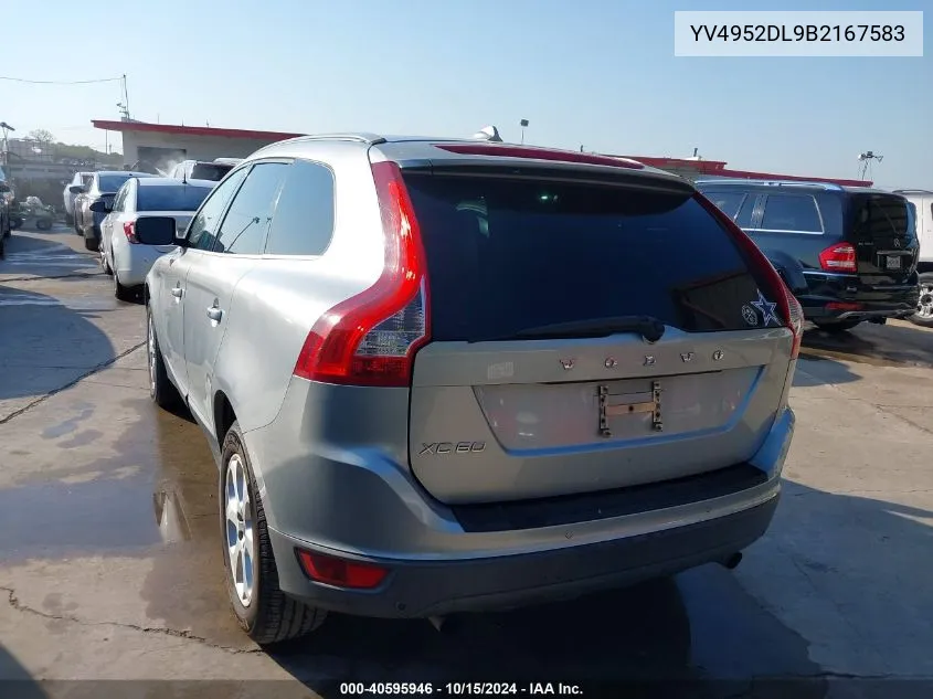 2011 Volvo Xc60 3.2/3.2 R-Design VIN: YV4952DL9B2167583 Lot: 40595946