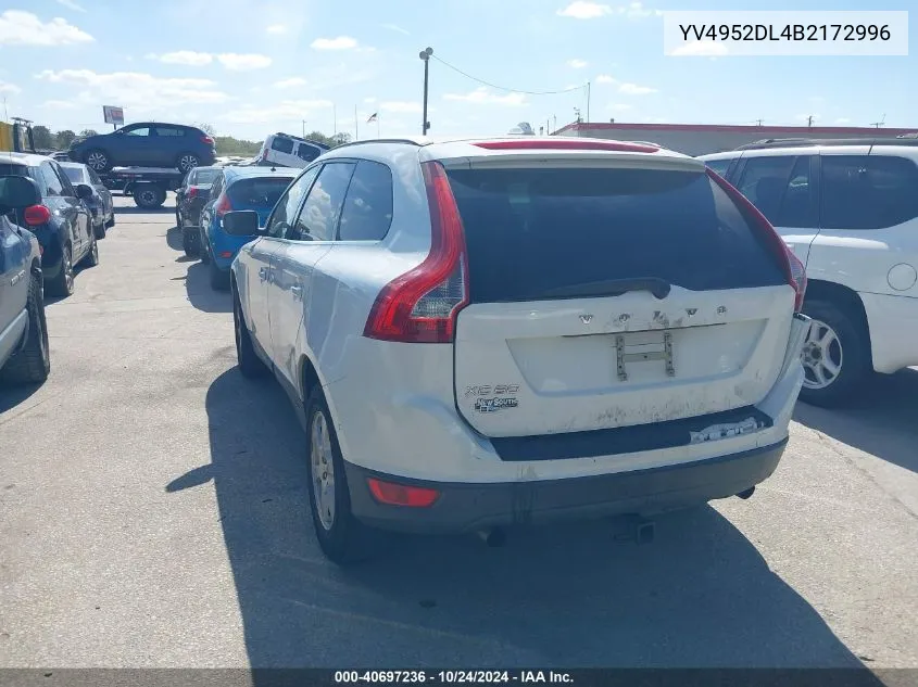 2011 Volvo Xc60 3.2/3.2 R-Design VIN: YV4952DL4B2172996 Lot: 40697236