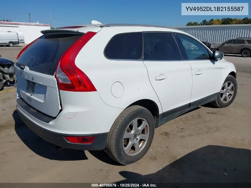 2011 Volvo Xc60 3.2/3.2 R-Design VIN: YV4952DL1B2155587 Lot: 40708576