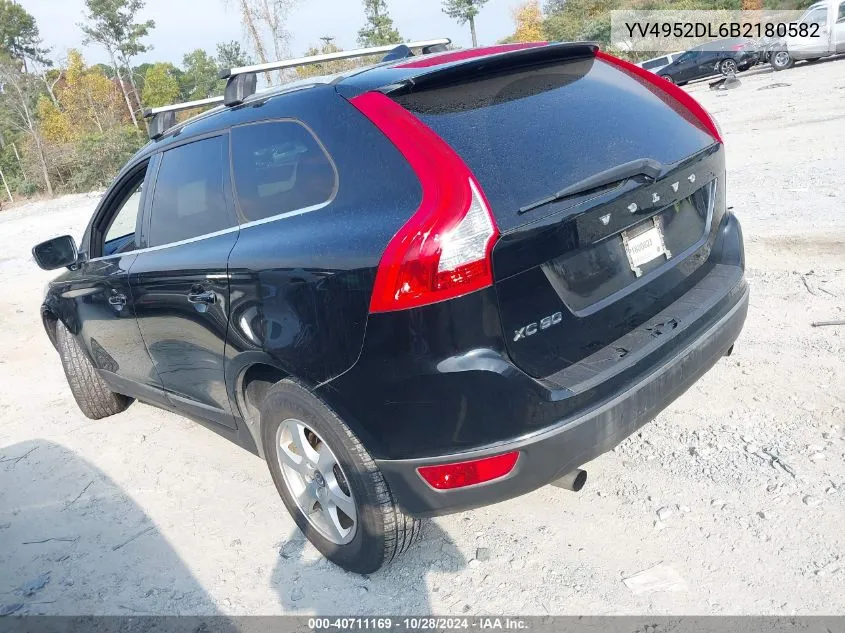 2011 Volvo Xc60 3.2 VIN: YV4952DL6B2180582 Lot: 40711169