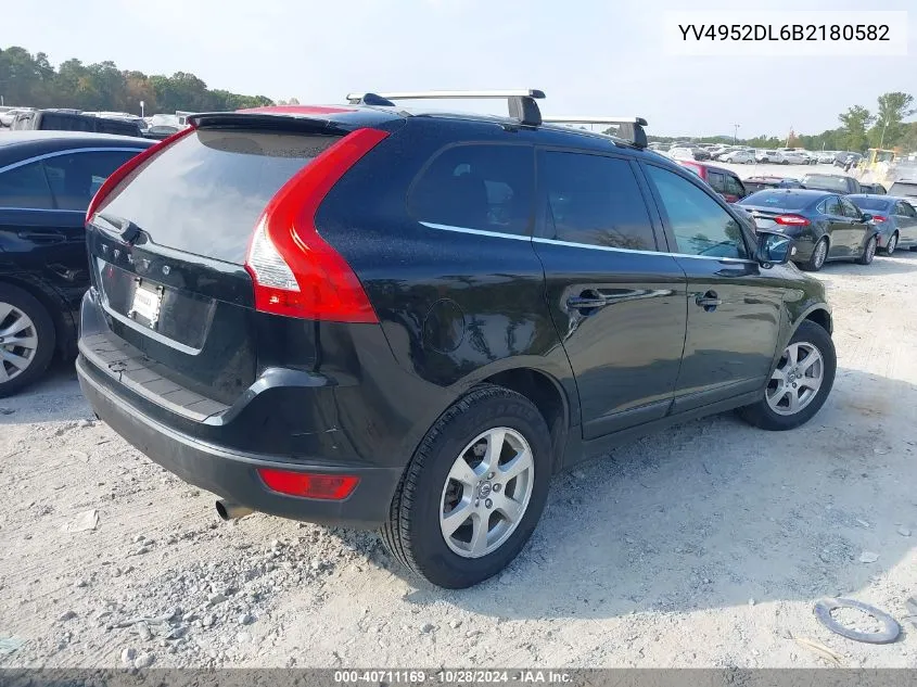 2011 Volvo Xc60 3.2 VIN: YV4952DL6B2180582 Lot: 40711169