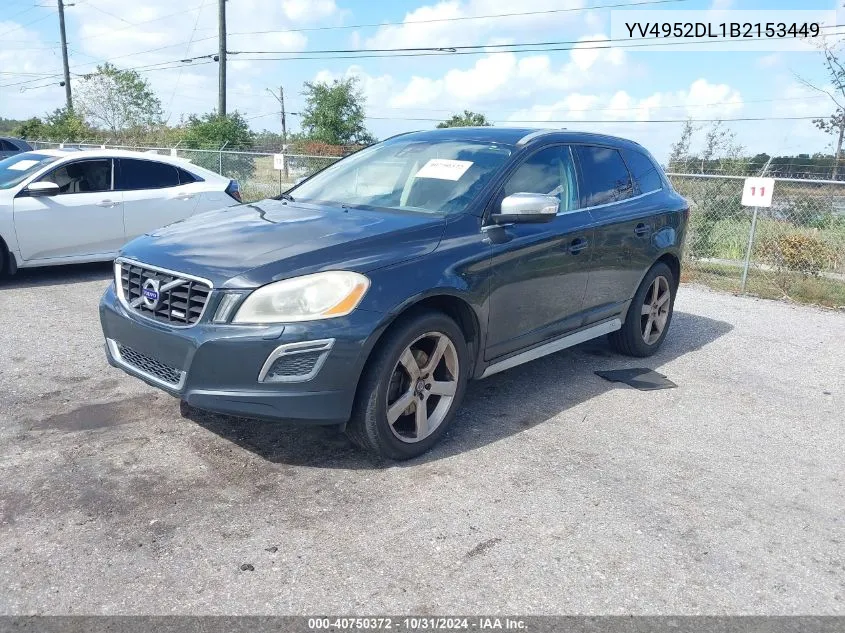 2011 Volvo Xc60 3.2/3.2 R-Design VIN: YV4952DL1B2153449 Lot: 40750372