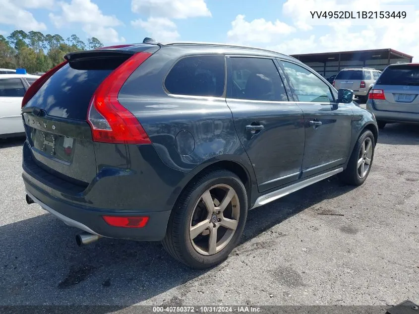 2011 Volvo Xc60 3.2/3.2 R-Design VIN: YV4952DL1B2153449 Lot: 40750372