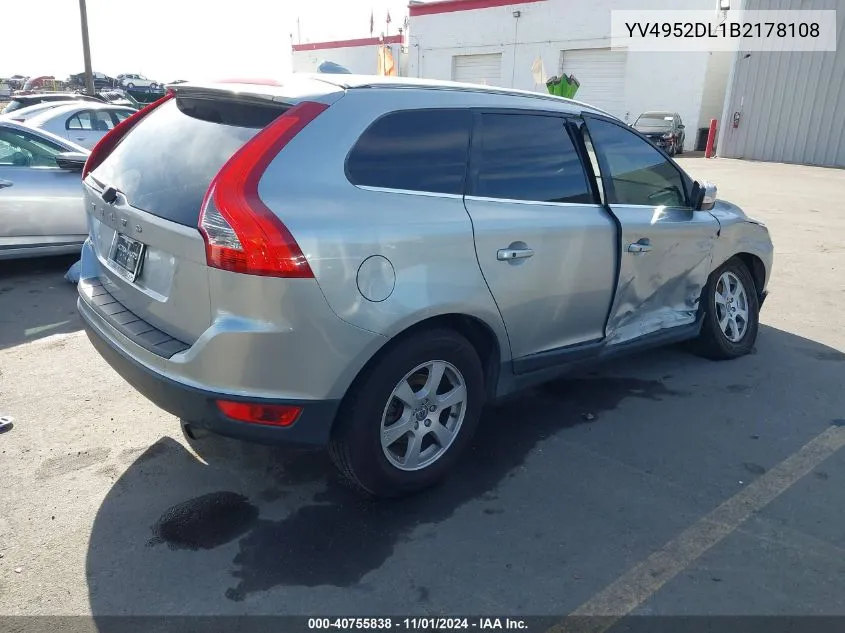 2011 Volvo Xc60 3.2 VIN: YV4952DL1B2178108 Lot: 40755838