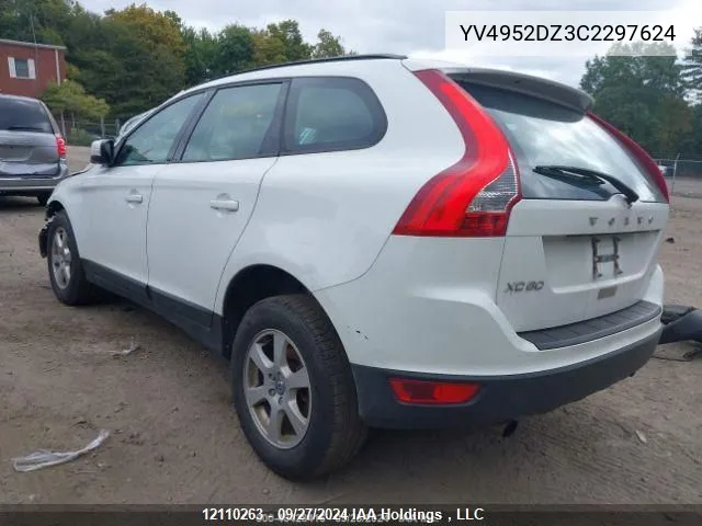 2012 Volvo Xc60 3.2 VIN: YV4952DZ3C2297624 Lot: 12110263