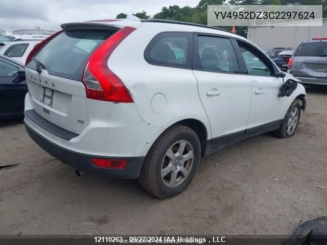 2012 Volvo Xc60 3.2 VIN: YV4952DZ3C2297624 Lot: 12110263