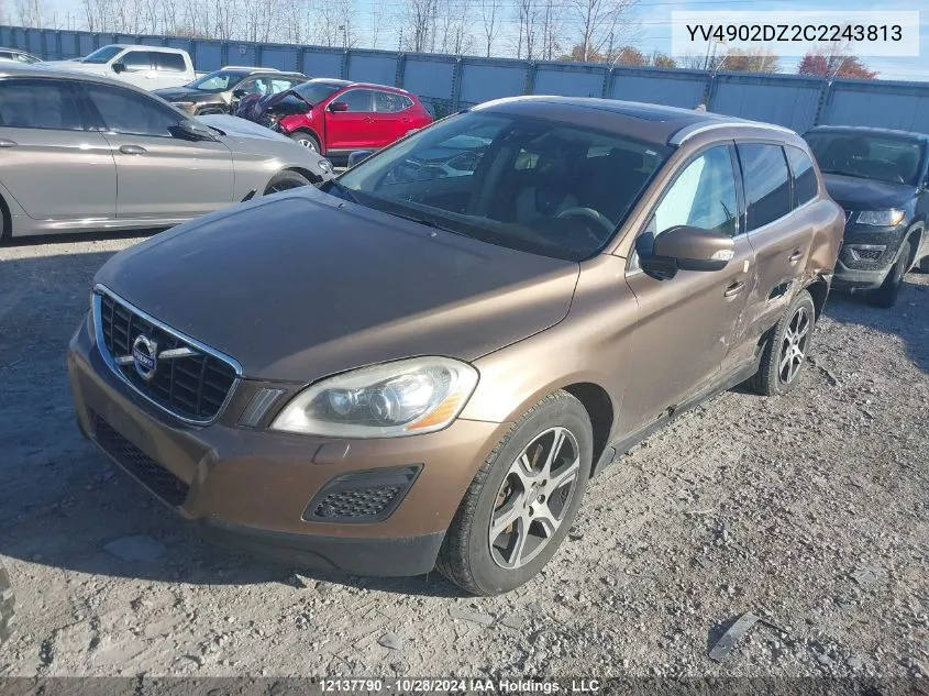 2012 Volvo Xc60 VIN: YV4902DZ2C2243813 Lot: 12137790