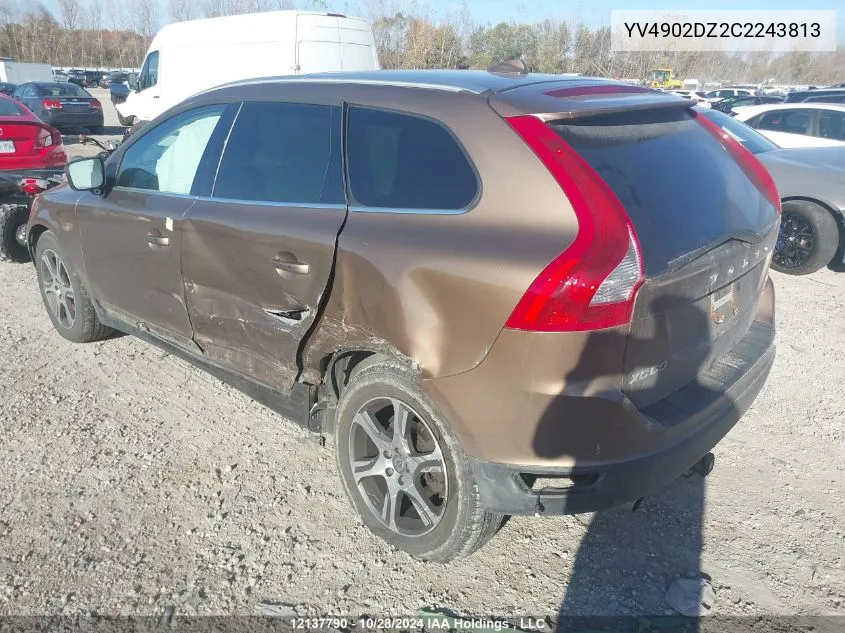 2012 Volvo Xc60 VIN: YV4902DZ2C2243813 Lot: 12137790