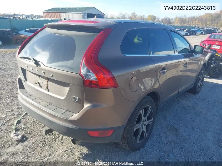 2012 Volvo Xc60 VIN: YV4902DZ2C2243813 Lot: 12137790