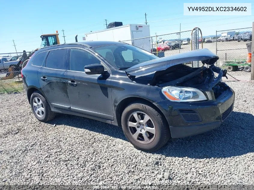 2012 Volvo Xc60 3.2/3.2 Platinum/3.2 Premier/3.2 Premier Plus VIN: YV4952DLXC2334602 Lot: 39447992