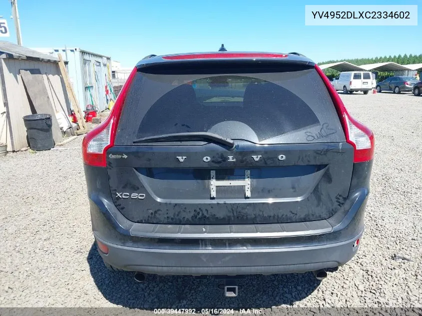 2012 Volvo Xc60 3.2/3.2 Platinum/3.2 Premier/3.2 Premier Plus VIN: YV4952DLXC2334602 Lot: 39447992