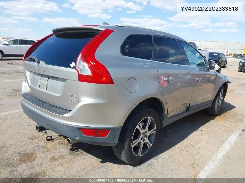 2012 Volvo Xc60 T6/T6 Platinum/T6 Premier Plus/T6 R-Design/T6 R-Design Platinum/T6 R-Design Premier Plus VIN: YV4902DZ2C2333818 Lot: 39567706