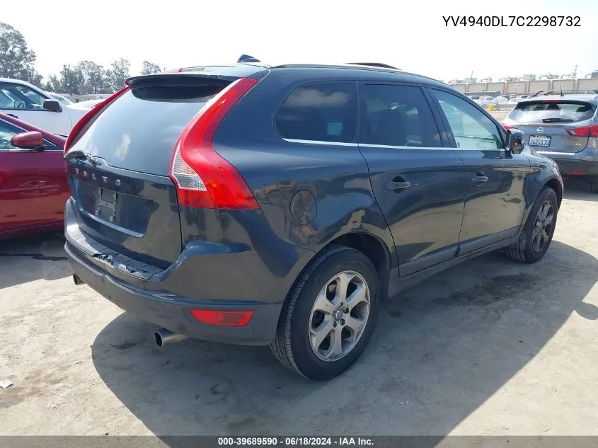 YV4940DL7C2298732 2012 Volvo Xc60 3.2/3.2 Platinum/3.2 Premier/3.2 Premier Plus