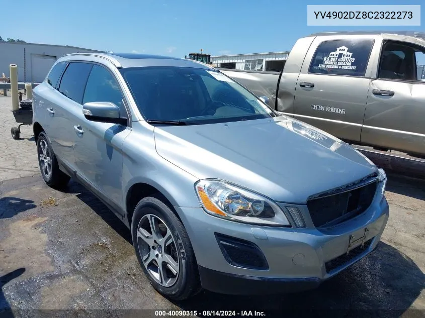 YV4902DZ8C2322273 2012 Volvo Xc60 T6/T6 Platinum/T6 Premier Plus/T6 R-Design/T6 R-Design Platinum/T6 R-Design Premier Plus