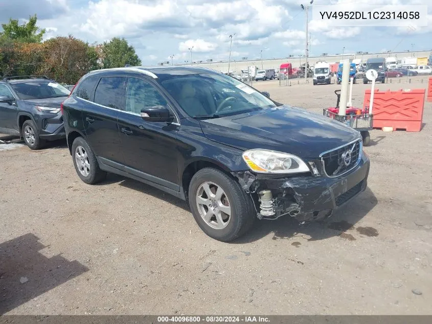 YV4952DL1C2314058 2012 Volvo Xc60 3.2/3.2 Platinum/3.2 Premier/3.2 Premier Plus