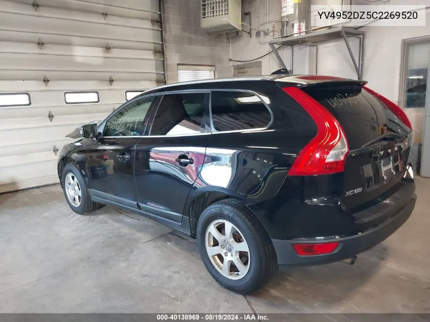 2012 Volvo Xc60 3.2/3.2 Platinum/3.2 Premier/3.2 Premier Plus VIN: YV4952DZ5C2269520 Lot: 40138969